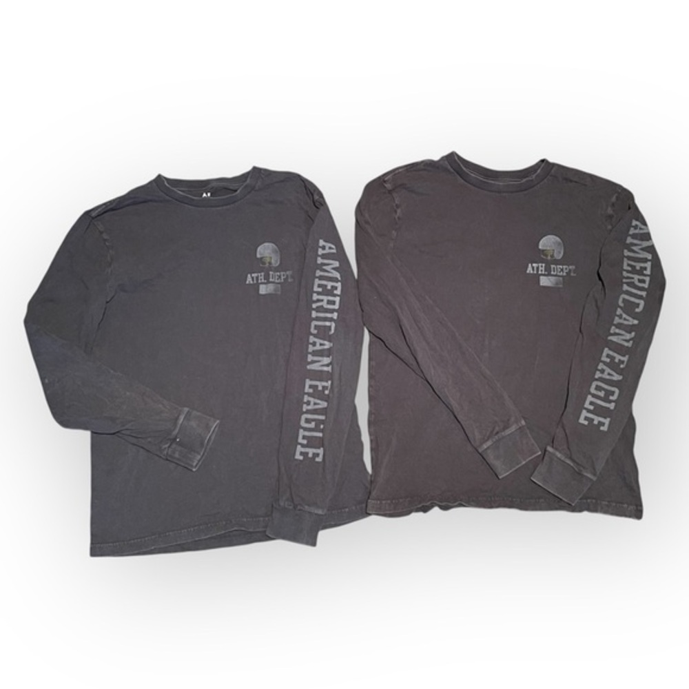American Eagle X Peanuts Men’s Small Black Distressed Long Sleeve Shirt Bundle
